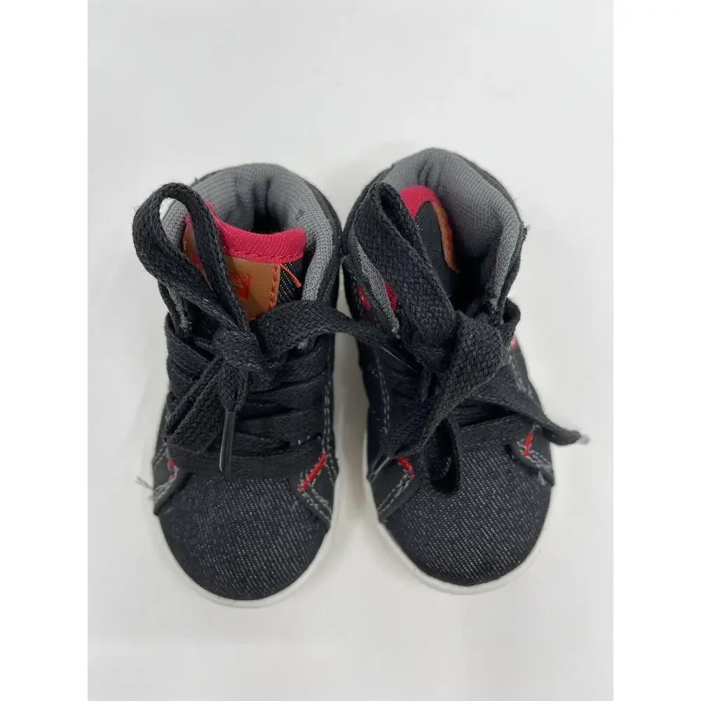 Levis Baby Shoes Sneakers Size 5 Black/White/Red Children Boot Tennis